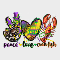 Peace Love Crawfish Mardi Gras Urban Hoodie | Teevron