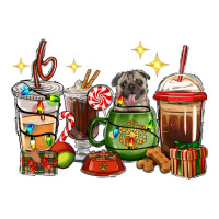 Christmas coffee cups with Pug | Teevron