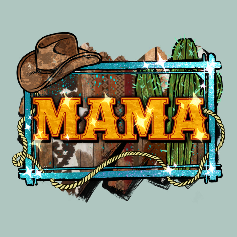 Mama Cowboy Western Font Cactuslove Mom Premium Sweatshirt by LillyAllenDesigns | Teevron