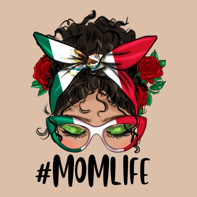 Mexican Mom Life Messy Bun Mama Urban Heavy Tee by BundleAndBundleShop | Teevron