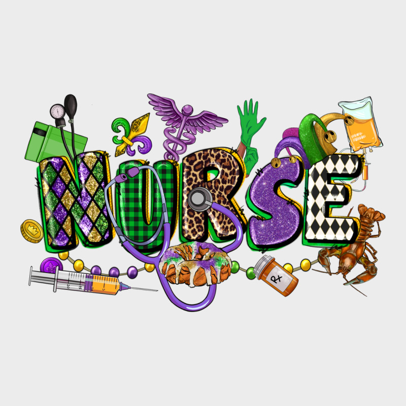Nurse Mardi Gras Urban Hoodie by CowGirlArtShop | Teevron