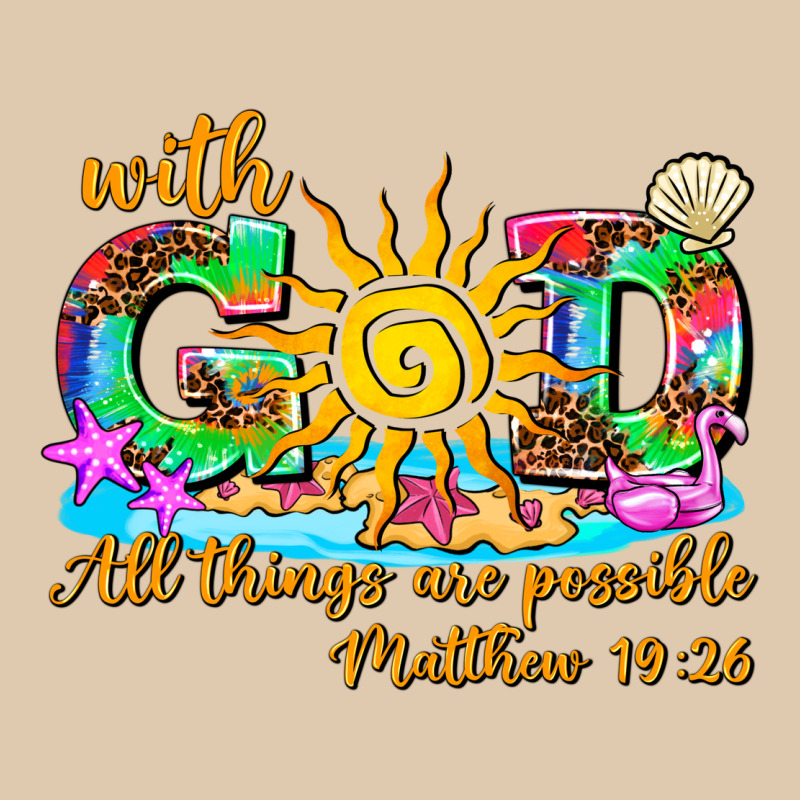 With God All Things Are Possible Summer Heavyweight Sweatshirt by AdoDesignShop | Teevron