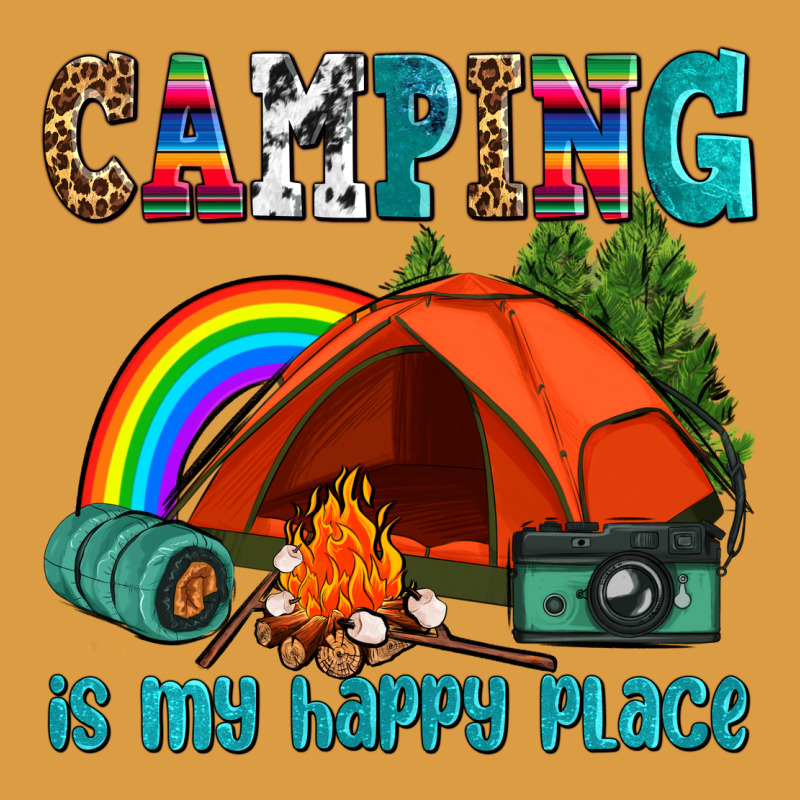 Camping Is My Happy  Place Urban Heavy Tee by AdoDesignShop | Teevron