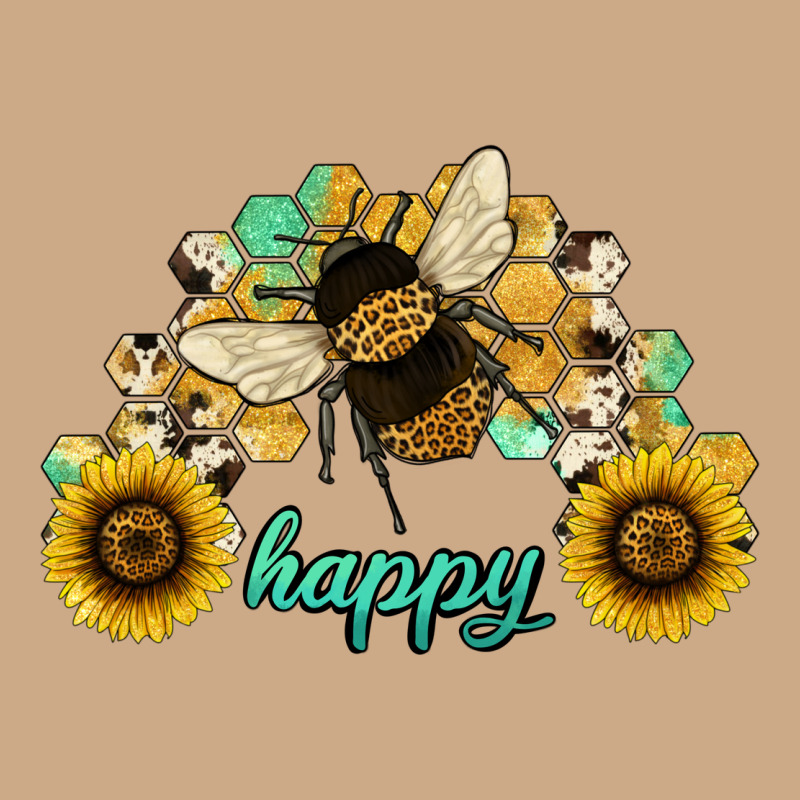Bee Happy Honey Comb Vintage Hoodie by JahusDesignShop | Teevron