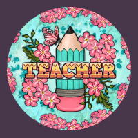 Teacher Floral Pencil Round Earring Heavyweight Hoodie | Teevron