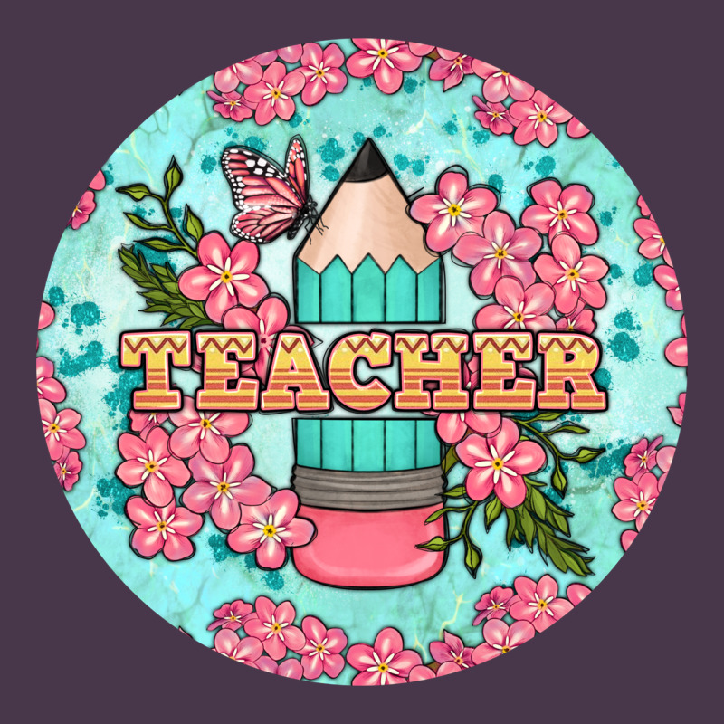 Teacher Floral Pencil Round Earring Heavyweight Hoodie by BundleAndBundleShop | Teevron