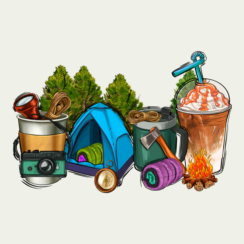 Camp Coffee Cups Ado Urban Heavy Tee by AdoDesignShop | Teevron