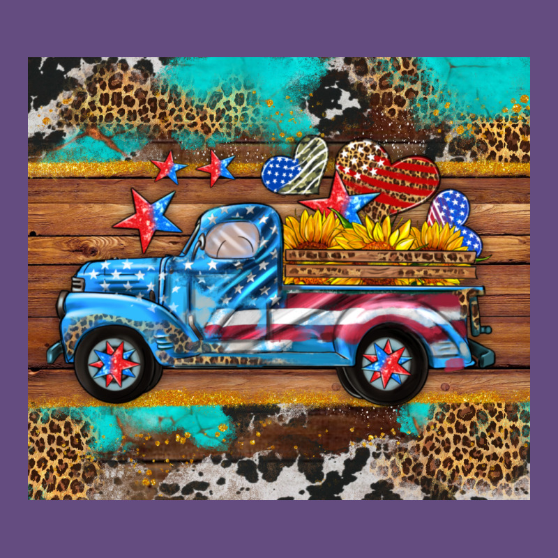 Western  American Truck Sunflowers  Mousepad Vintage Hoodie by HRA Design Shop | Teevron