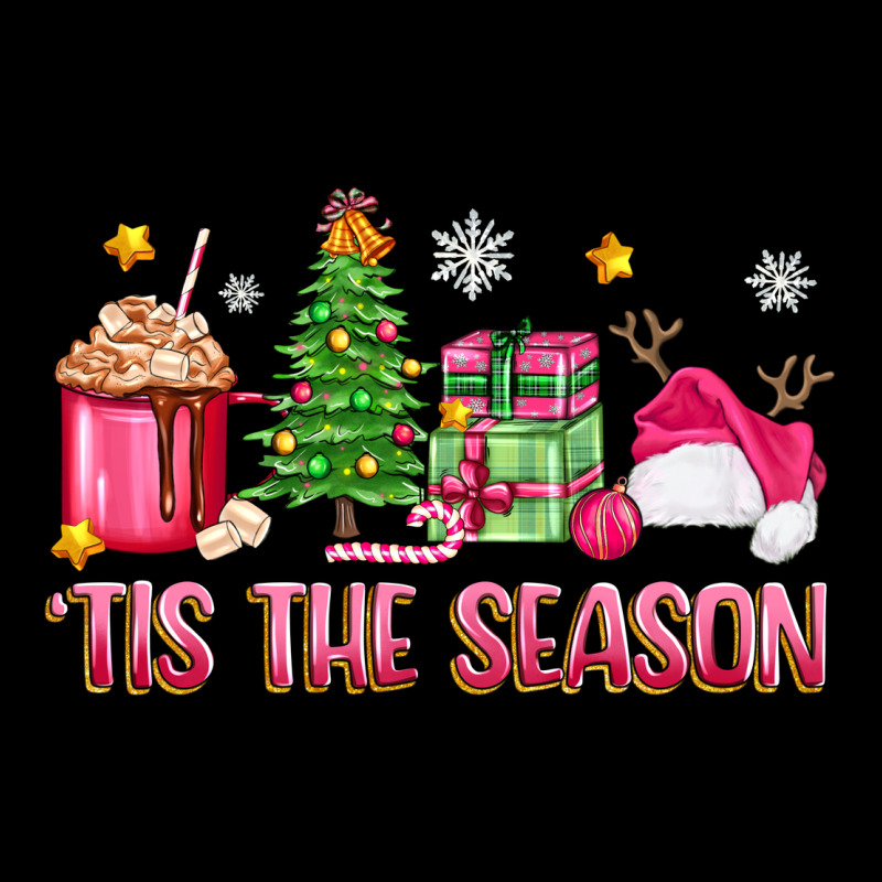 'tis The Season Pink Christmas Heavy Core Tee by Zillion Design Studio | Teevron