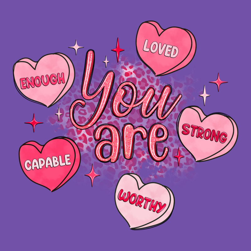 You Are Enough Valentines Day Premium Sweatshirt by LillyAllenDesigns | Teevron