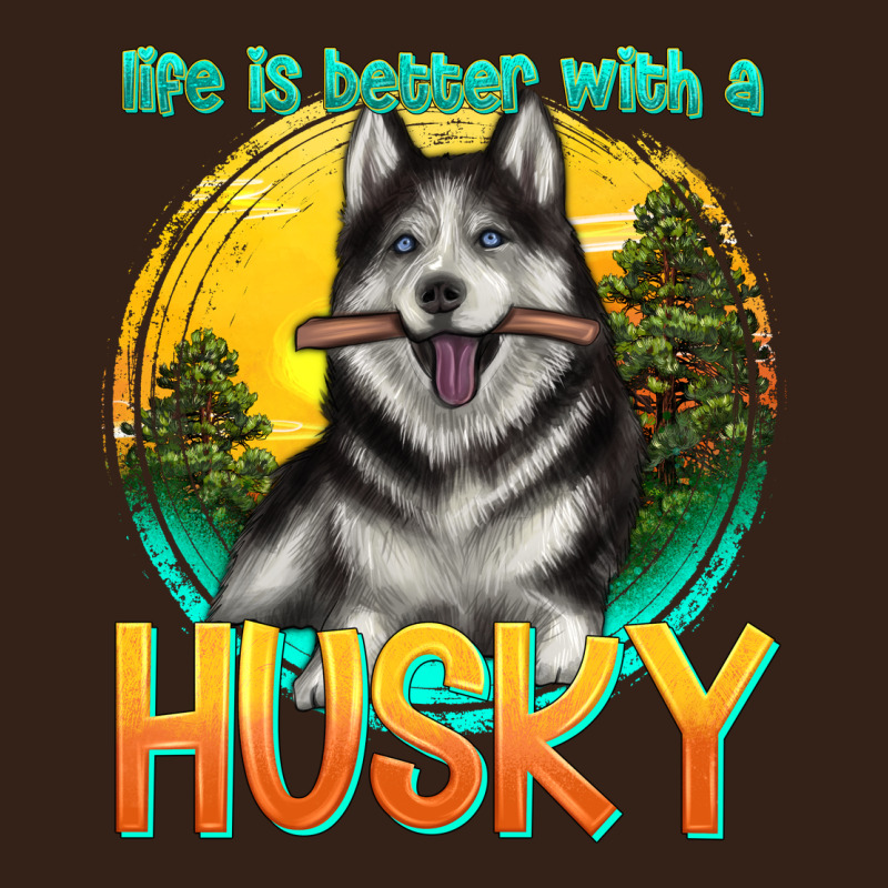 Life Is Better With A Husky Heavy Core Tee by texasbilliewilder | Teevron