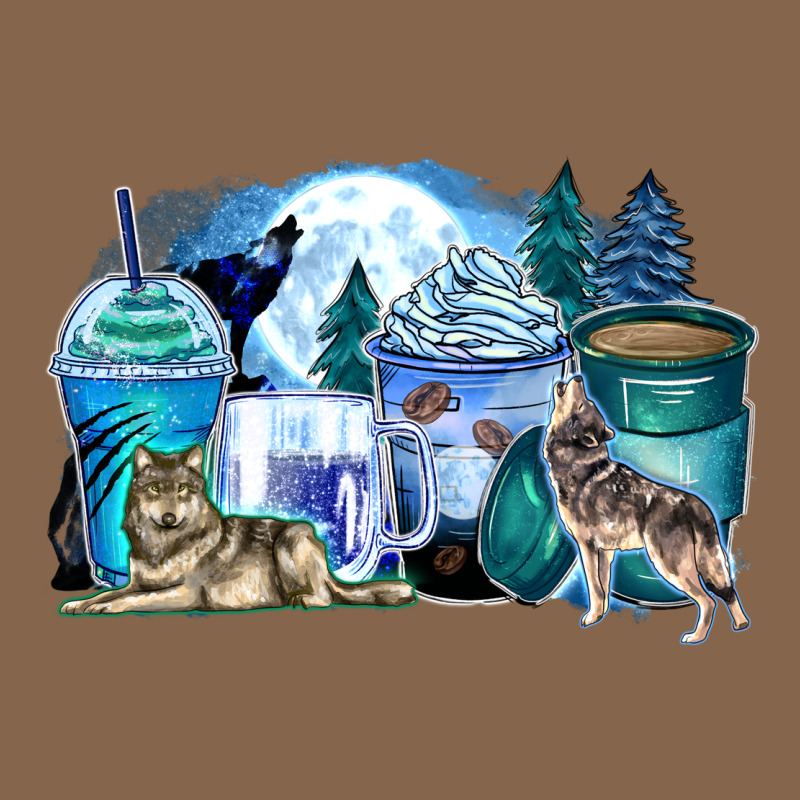 Wolf Coffee Cups Premium Tee by Zillion Design Studio | Teevron