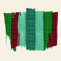 Green Red Western Farm Life Brush Stroke Vintage Tee | Teevron