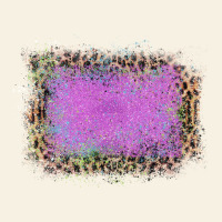 Old Leopard Purple Glitter Frame Vintage Tee | Teevron