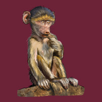 Baby Baboon Illustrations Long Sleeve Tee | Teevron