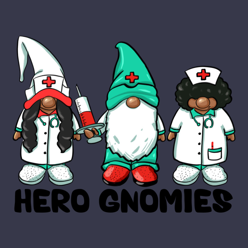 Hero Gnomies African American Nurse Gnomies Medical Gnomies Long Sleeve Tee by BarkalooDesign | Teevron