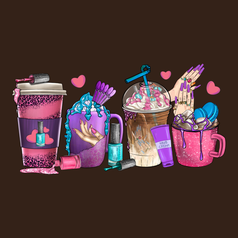 Nail Hustler Coffee Cups Heavy Core Tee by texasbilliewilder | Teevron