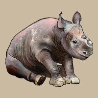 Baby Rhino Illustrations Long Sleeve Tee | Teevron