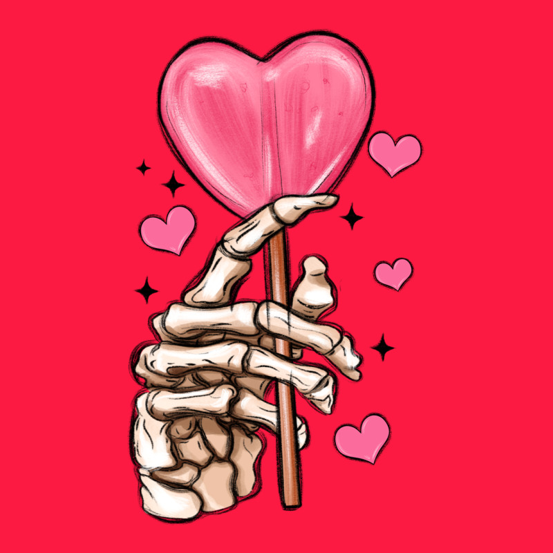 Skeleton Hand With Sugar Valentines Day Zipper Hoodie by MaliasSmallBusiness | Teevron