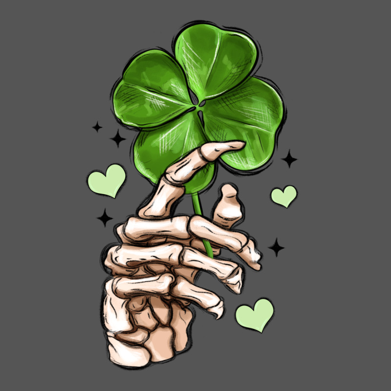 Skeleton Hand With Shamrock St Patrick S Day Zipper Hoodie by MaliasSmallBusiness | Teevron