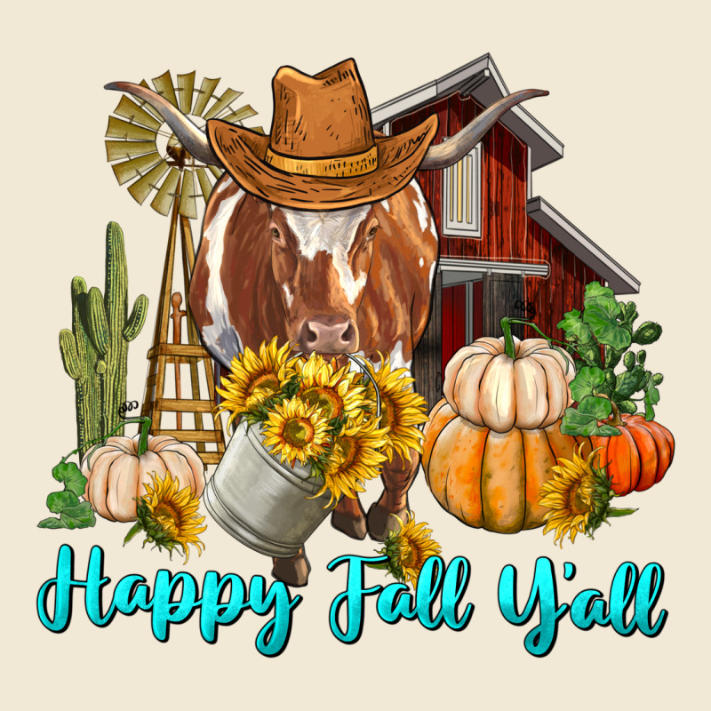 Happy Fall Y'all Longhorn Cow Premium Tee by RanaPortraitStore | Teevron