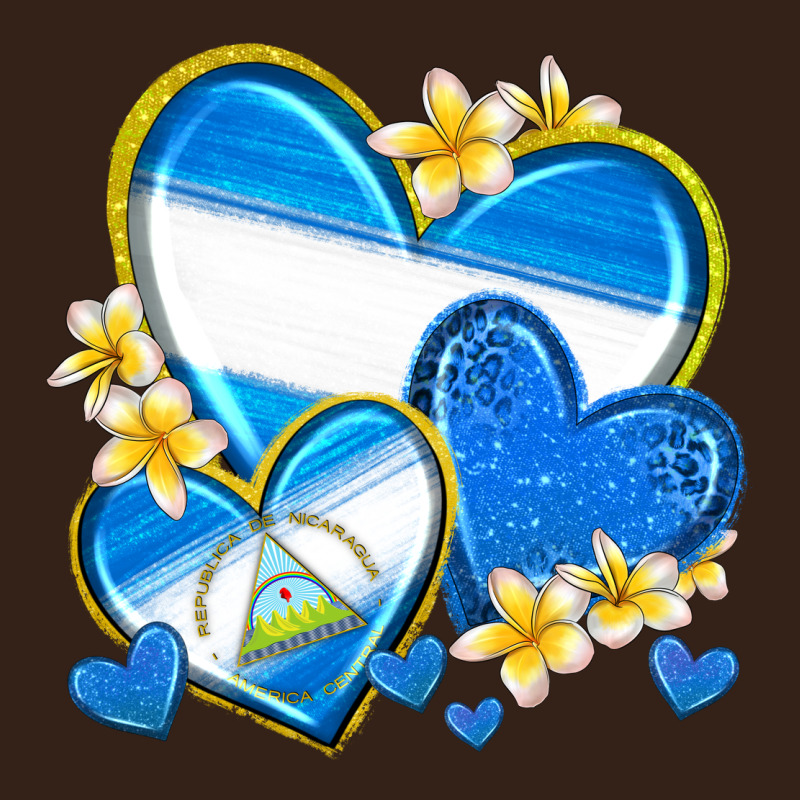 Nicaragua Hearts Heavy Core Tee by texasbilliewilder | Teevron