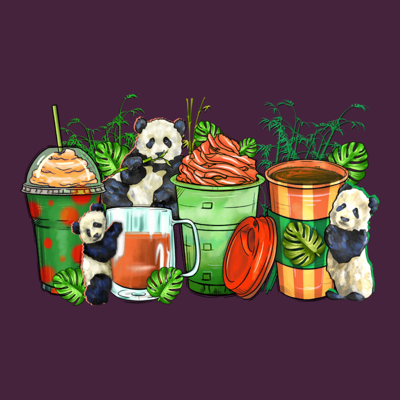 Panda Coffee Cups Premium Tee by Zillion Design Studio | Teevron