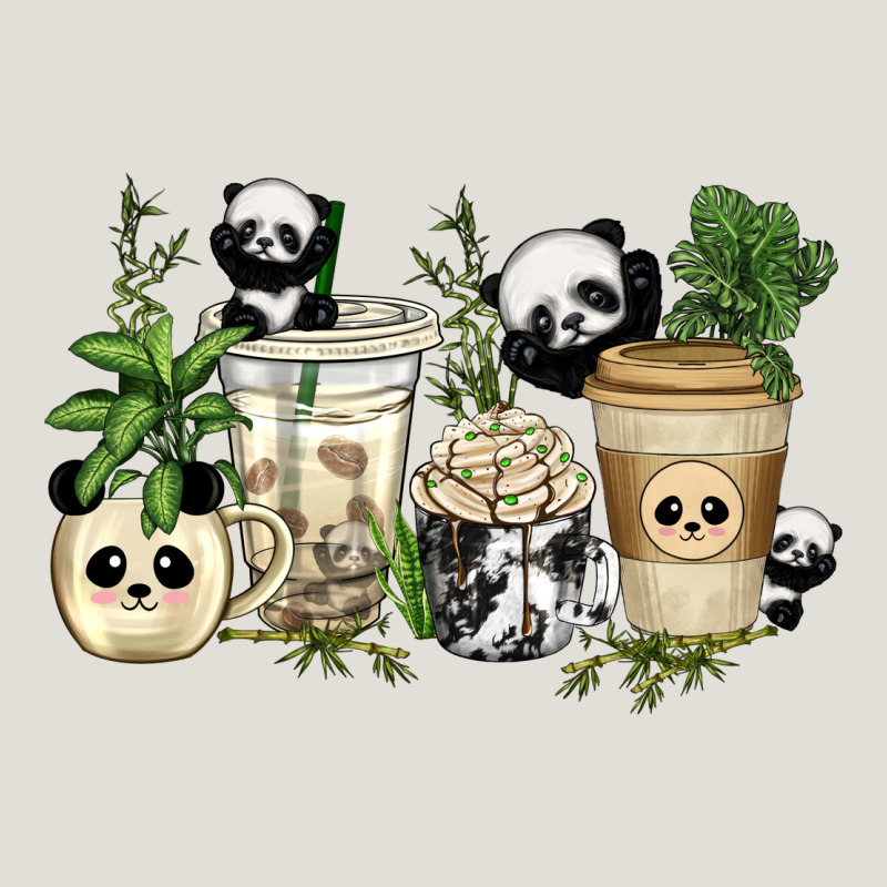 Panda Coffee Cups Heavy Core Tee by texasbilliewilder | Teevron