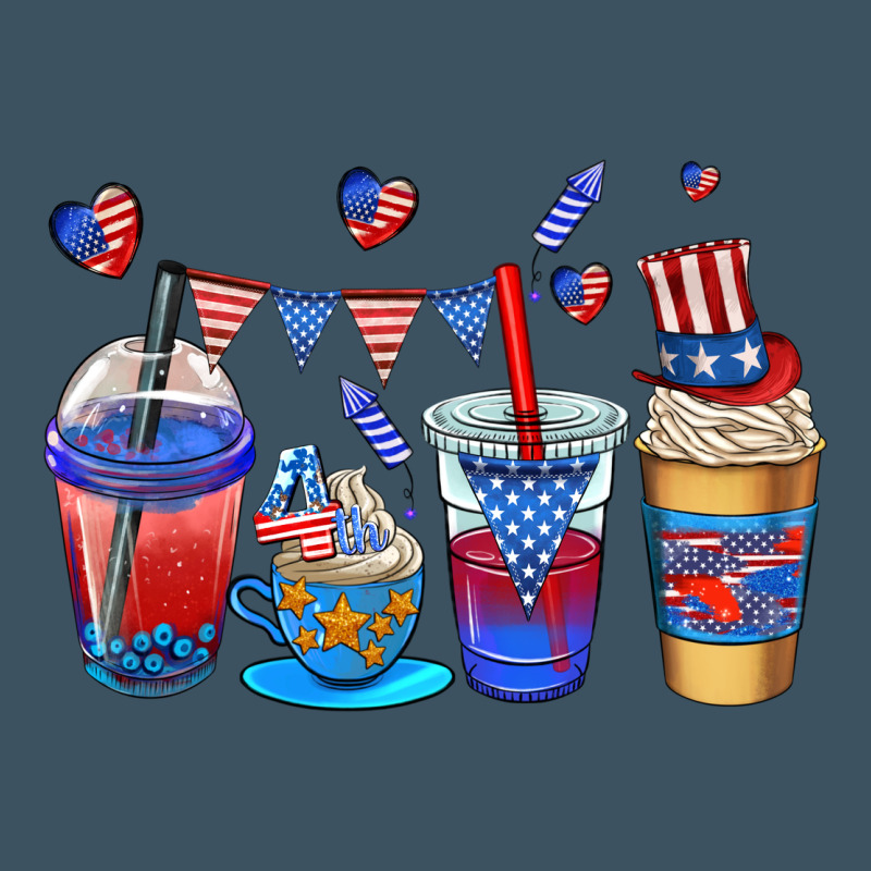 4th Of July Coffee Cups Urban Heavy Tee by AdoDesignShop | Teevron