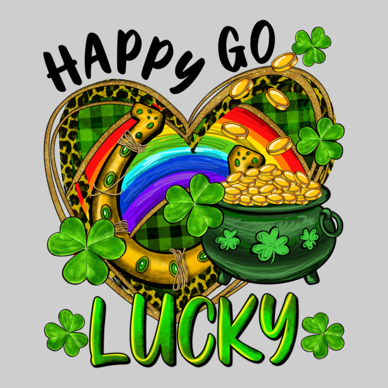 Happy Go Lucky Pot Of Gold And Rainbow Heart Premium Tee by RanaPortraitStore | Teevron
