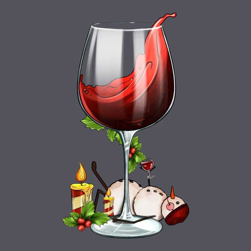 Christmas Wine Glass Vintage Hoodie by FaDigitalArtStudio | Teevron