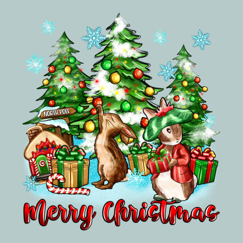Merry Christmas Rabbits Heavy Core Tee by Zillion Design Studio | Teevron