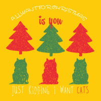 All Want For Christmas Is You Just Kidding I Want Cats Premium Hoodie | Teevron