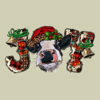 Christmas Joy Heifer Cow Heavy Core Tee | Teevron