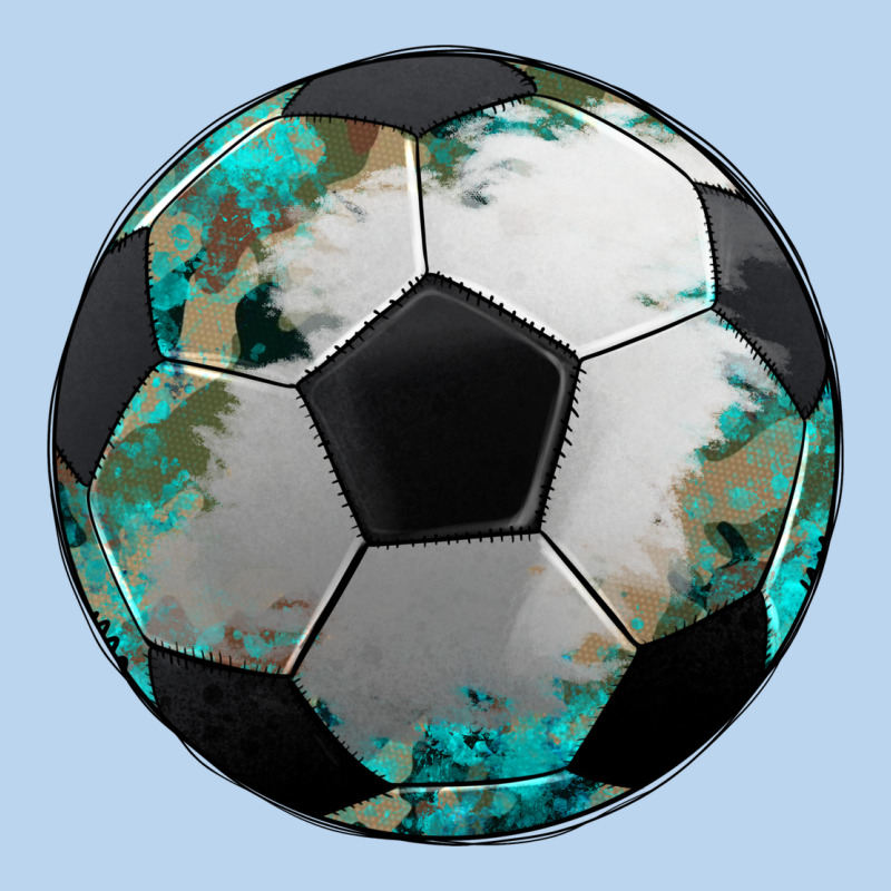 Western Sport Soccer Camouflage Turquoise Pattern Classic Tee by Artiststas | Teevron