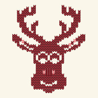 Christmas Deer Ugly Premium Hoodie | Teevron