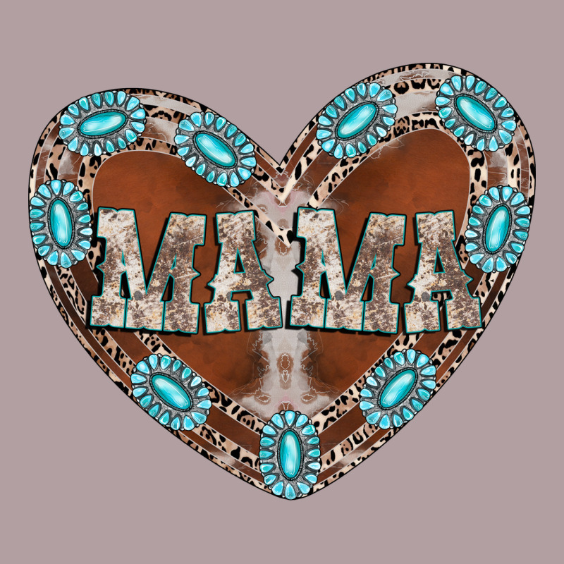 Mama Heart Cowhide Vintage Hoodie by CowhideDigitalArt | Teevron