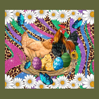 Easter Farm Chicken Chick Rooster Daisys Butterfly Sunflower Eggs Glit Classic Tee | Teevron