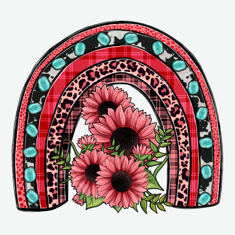 Valentines Sunflower Rainbow Urban Heavy Tee by JahusDesignShop | Teevron