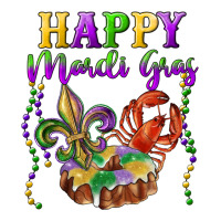 Happy Mardi Gras Fleur De Lis King Cake Crawfish | Teevron