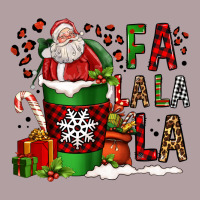 Fa La La La La Christmas Santa Claus Coffee Cup Vintage Hoodie | Teevron