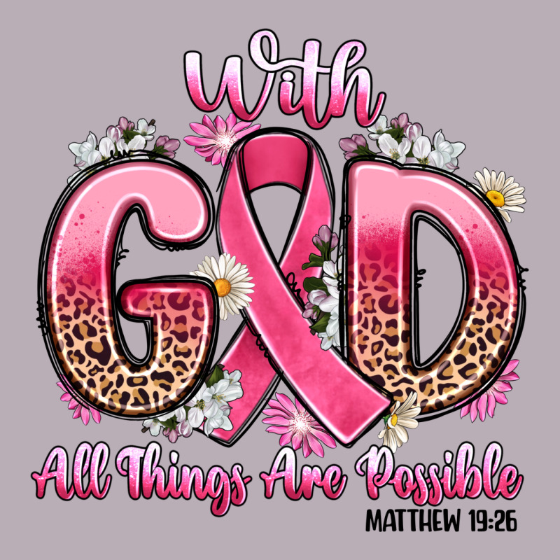 Breast Cancer With God All Things Are Possible Vintage Tee by Artiststas | Teevron