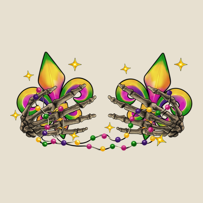 Skeleton Hands Mardi Gras Urban Hoodie by CowGirlArtShop | Teevron