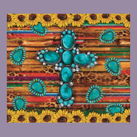 Western Gemstone Cross Sunflowers Leopard Serape Glitter Wooden Tumble Classic Tee | Teevron