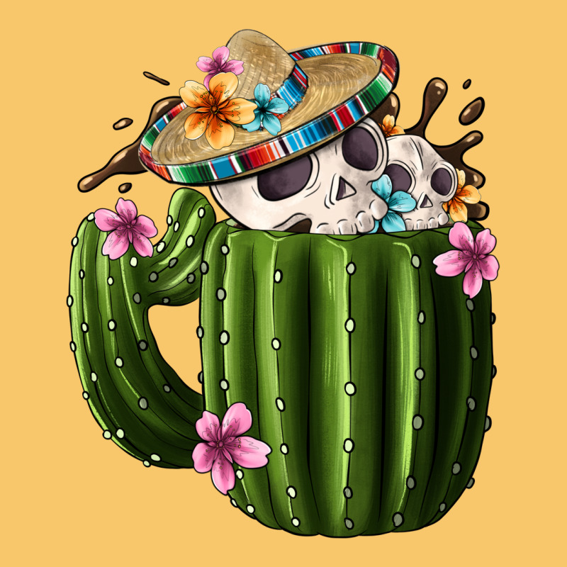 Day Of The Dead Mexican Cactus Vintage Hoodie by FaDigitalArtStudio | Teevron