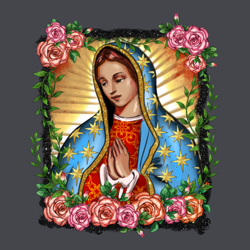 Lady Of Guadalupe Portrait Long Sleeve Tee by BarkalooDesign | Teevron