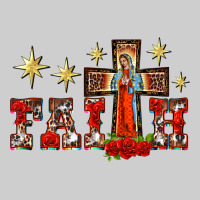 Faith Our Lady Of Guadalupe Cross Premium Tee | Teevron