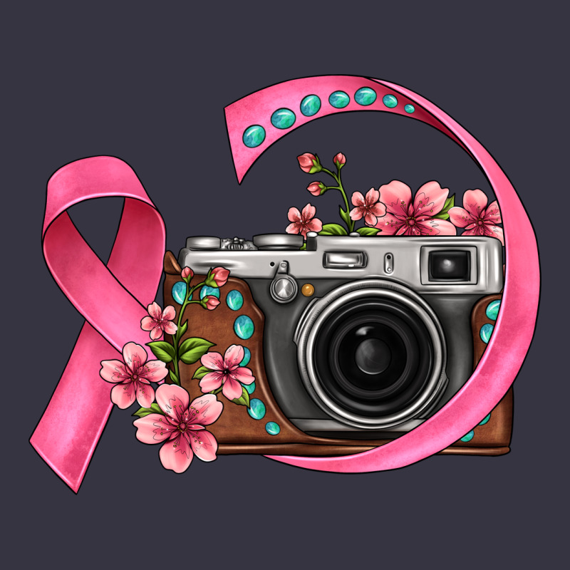Floral Cancer Ribbon Vintage Camera Vintage Hoodie by FaDigitalArtStudio | Teevron