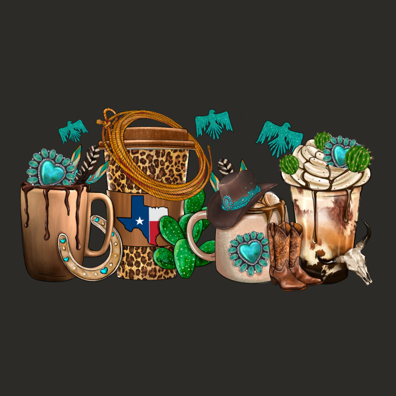 Western Coffee Cups Heavy Core Tee by texasbilliewilder | Teevron