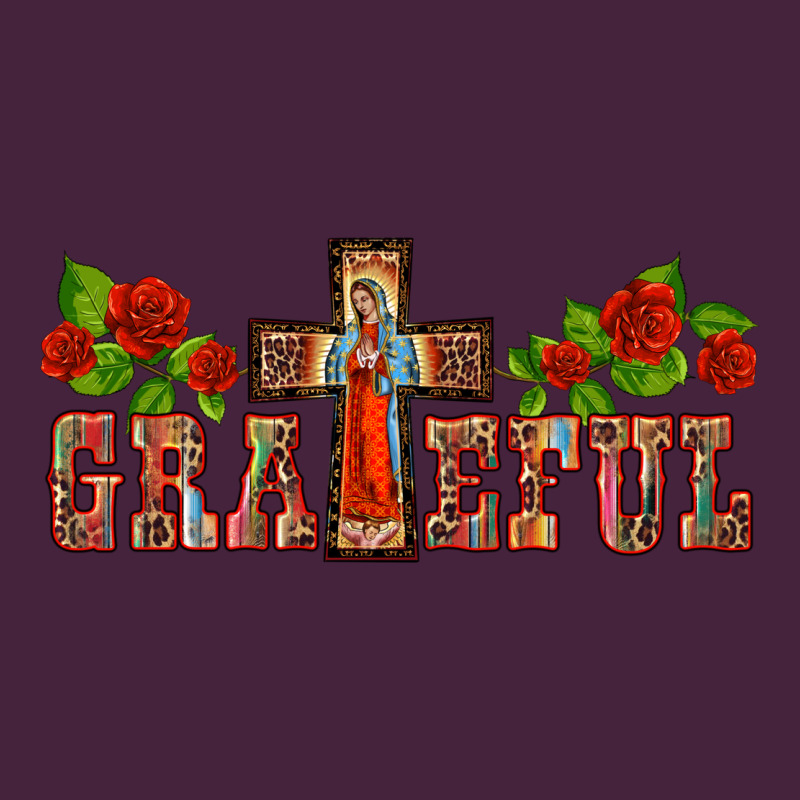 Grateful Guadalupe Cross Long Sleeve Tee by BarkalooDesign | Teevron